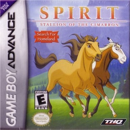 Spirit Stallion of the Cimarron Search for Homeland box art for GameBoy Advance